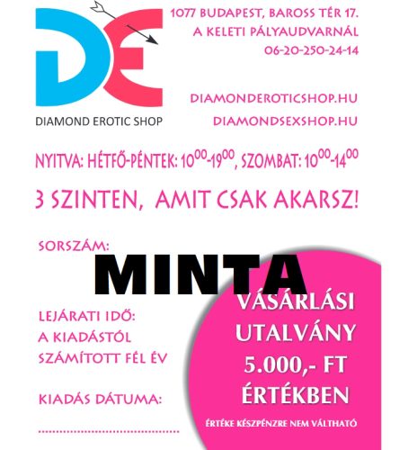 Vásárlási utalvány 5000 ft-os