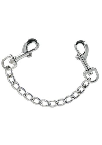 Dupla karabiner lánccal. 15cm hosszú lánc
