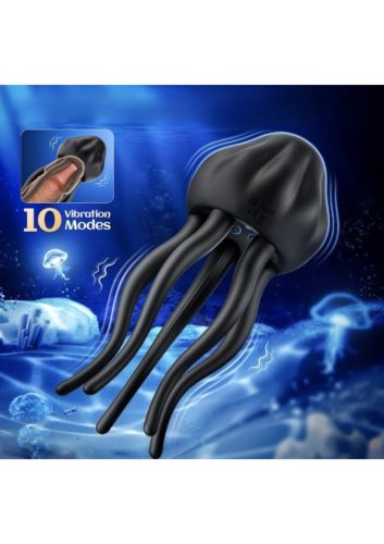 Fekete medúza férfi vibro maszturbátor,akkus