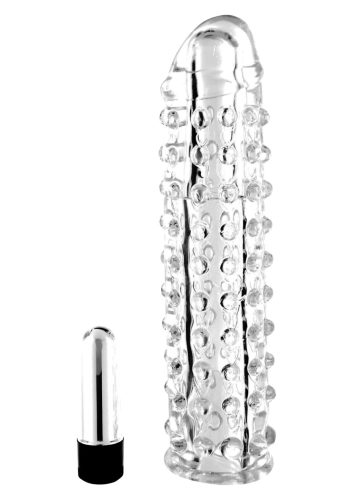Silikon Vibro Penis Sleeve 16cm.