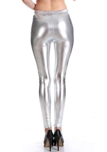 Metallic Disco Leggings-silver Méret:S/M