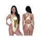 Charlotte fényes vizes hatású body -arany