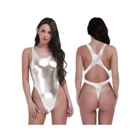 Charlotte fényes vizes hatású body -silver
