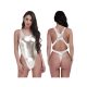 Charlotte fényes vizes hatású body -silver
