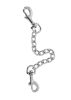 Dupla karabiner lánccal. 15cm hosszú lánc