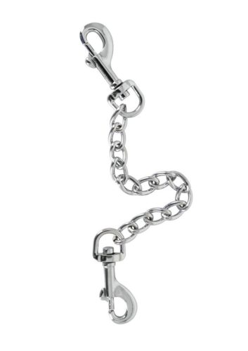 Dupla karabiner lánccal. 15cm hosszú lánc