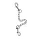 Dupla karabiner lánccal. 15cm hosszú lánc