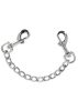 Dupla karabiner lánccal. 15cm hosszú lánc
