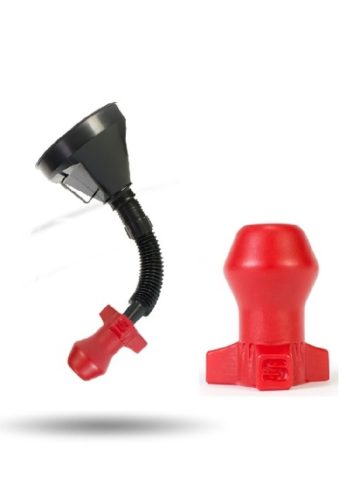 Anal plug tölcsérrel.