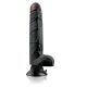 REAL FEEL DELUXE 7 BLACK vibrator-23cm.