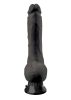 REAL FEEL DELUXE 7 BLACK vibrator-23cm.