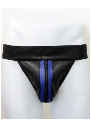 Leather jock-blue. Méret:L