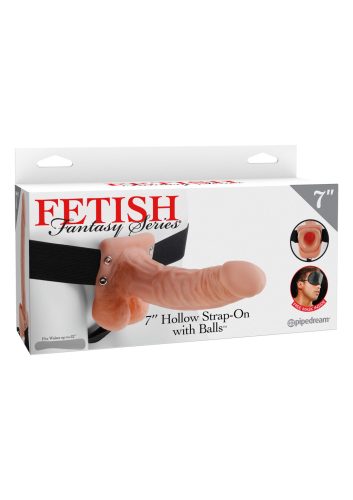 Hollow Strap-On with Balls-18cm.