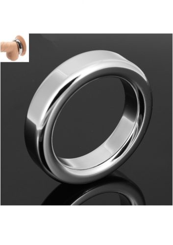 Ragyogó acél péniszgyűrű. Átmérő:47mm