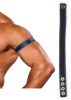 Bőr patentos bicepsz szíj.