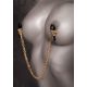 Fetish Fantasy Gold Nipple Chain Clamps.