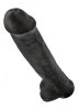 King Cock With Balls,fekete-38cm.