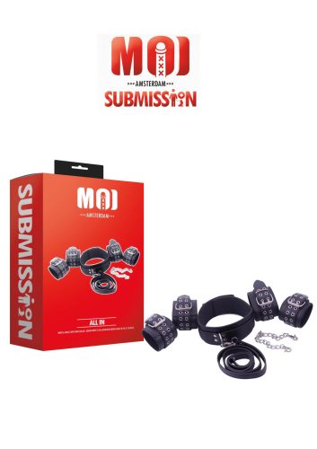 All-In,nyakörv,kéz és láb bilincsek.