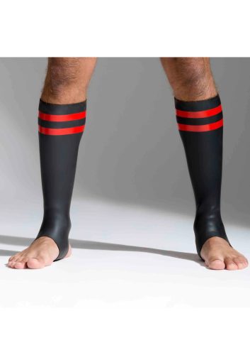 Neoprene zokni,fekete-piros.