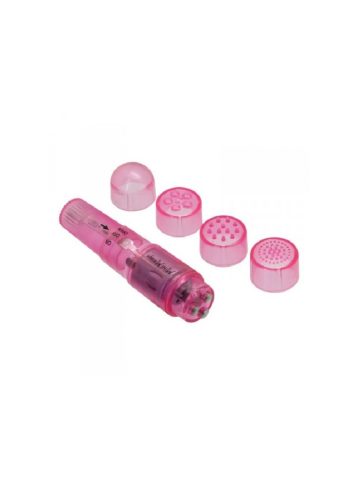 Minimassager-pink+4feltét.