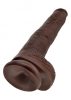 King Cock With Balls 35.5cm-barna.