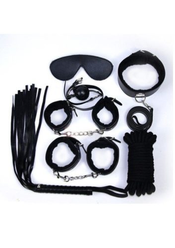 Top BDSM szett fekete-10db-os.