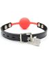 Silicone Ball Gag Lakat nélkül-Piros
