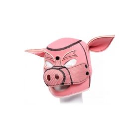 Pig Head Hood Pink.