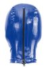Latex Hood Open Eyes And Mouth BLUE. Méret:S