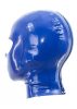Latex Hood Open Eyes And Mouth BLUE. Méret:L