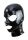 Latex Hood Open Eyes And Mouth-Black Méret:XL