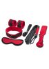 Piros bondage set,6db-os.