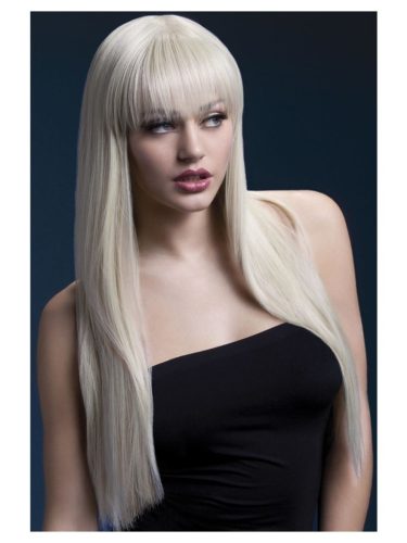 Jessica hullámos hosszú szőke paróka-66cm.