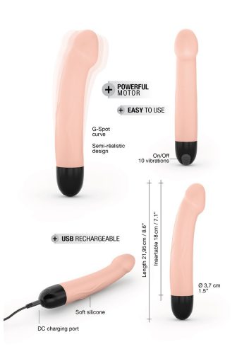 DORCEL-REAL VIBRATION M flesh,accu-7func. test színű