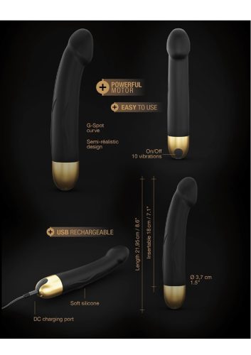 DORCEL-REAL VIBRATION M fekete,akkus-7func.