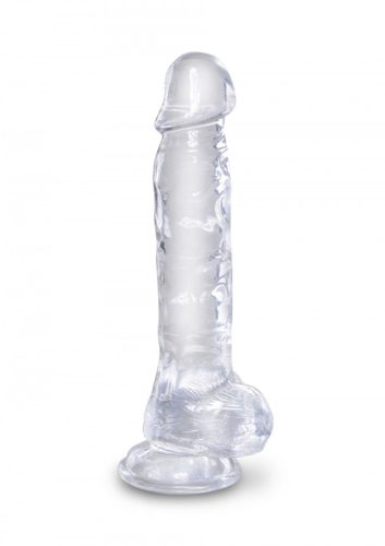 King Cock Clear herés dildó-20cm.