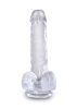 King Cock Clear herés dildó-16cm.