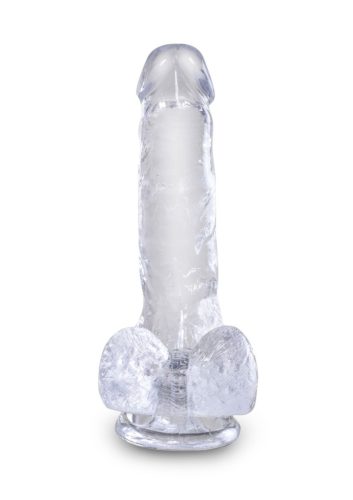 King Cock Clear herés dildó-16cm.