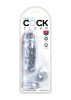 King Cock Clear herés dildó-16cm.