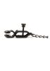 Hard nipple clamps.