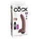 King Cock SQUIRTING COCK barna-23cm.