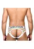 Pride Rainbow Stripe Locker Room Jock. Méret:XL