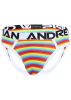 Pride Rainbow Stripe Locker Room Jock. Méret:XL