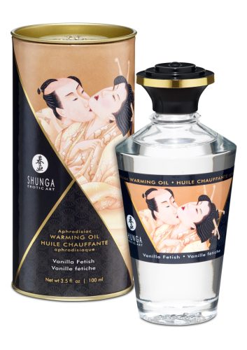 Shunga - melegítő hatású masszázsolaj,vanília- 100ml.