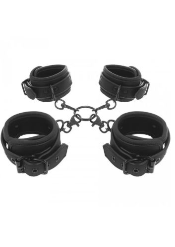 FETISH Hogtie and cuffs-vegan bőr.