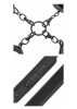 FETISH Hogtie and cuffs-vegan bőr.