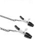 RING GAG WITH NIPPLE CLAMPS.