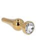 Gold anal plug kővel.
