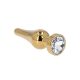 Gold anal plug kővel.