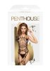 Penthouse Fatal Look - extravagáns, hálós szett,fekete. Méret:XL